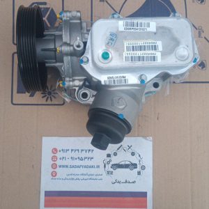 ماژول پمپ روغن با واتر پمپ ۶ پره موتور EF7 دنا و سمند ایساکو