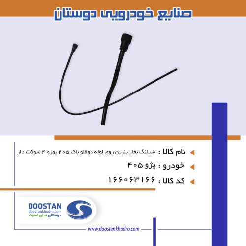 شیلنگ بخار بنزین روی لوله دو قلو باک پژو 405 یورو 4 دوستان