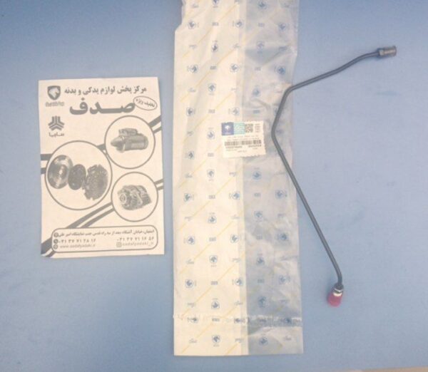 لوله ترمزازشیلنگ به چرخ عقب راست روکش PVF(مهره سمت کاسه چرخM12-مهره سمت شیلنگM10) پژو 405 ایساکو