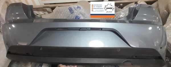سپر عقب تارا خاکستری متالیک ۷۹۱۹ مهر کام پارس با سوراخ سنسور ایساکو